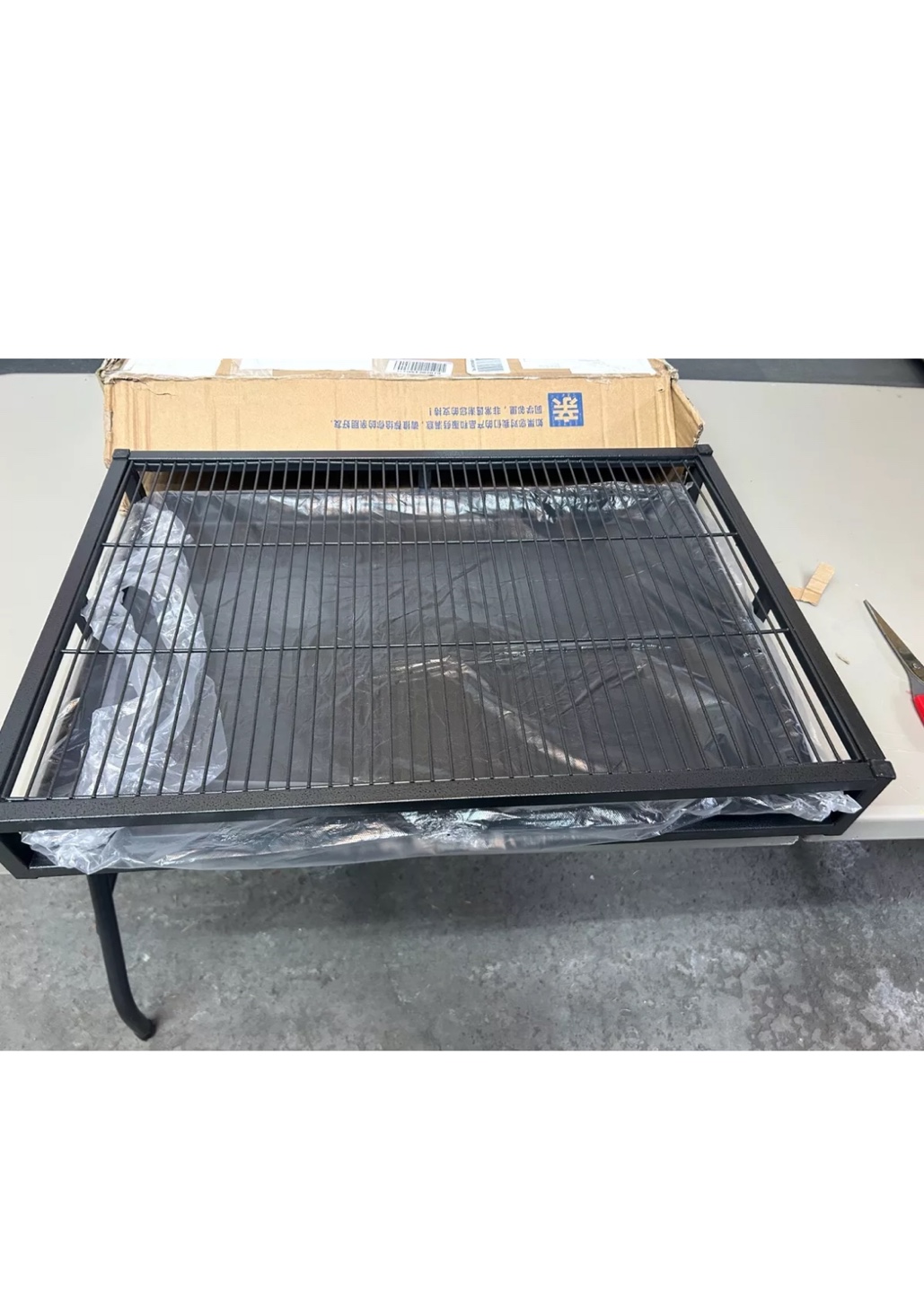 Black Metal Dog Crate Tray - 64cm x 45cm - photo 2