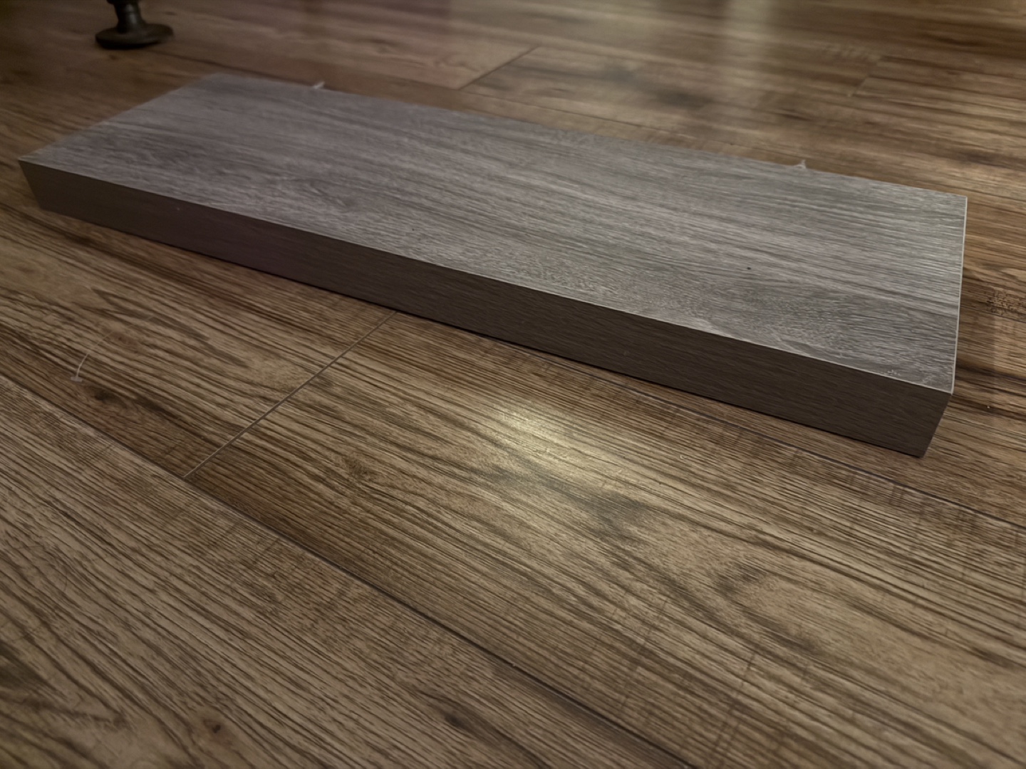 Grey Wood Floating Shelf