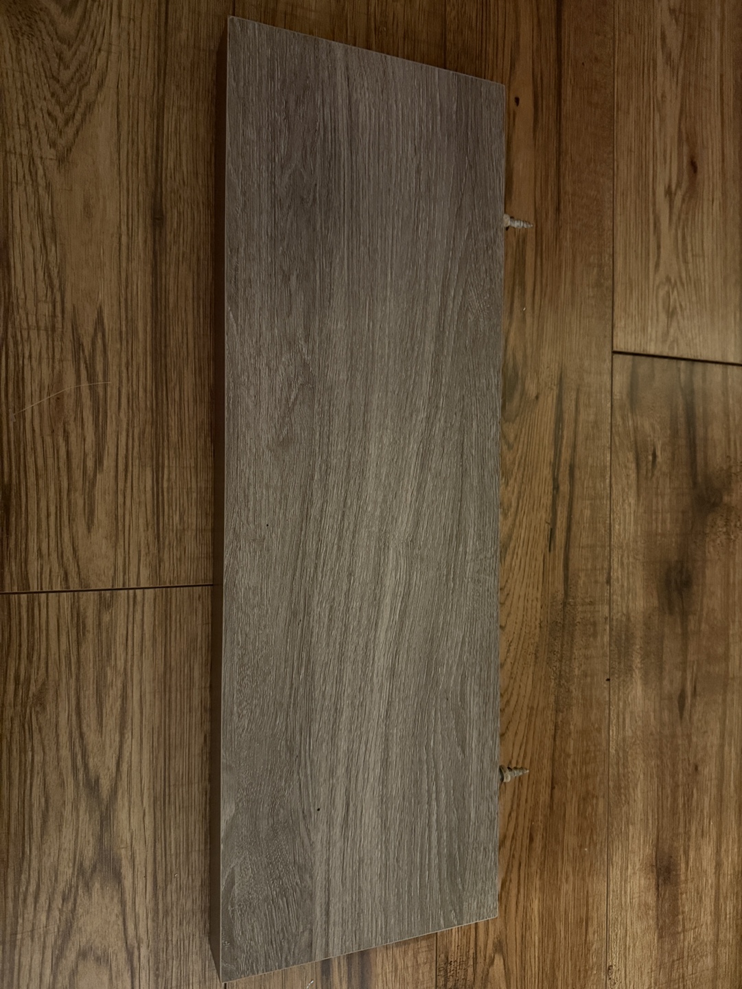 Grey Wood Floating Shelf - photo 2