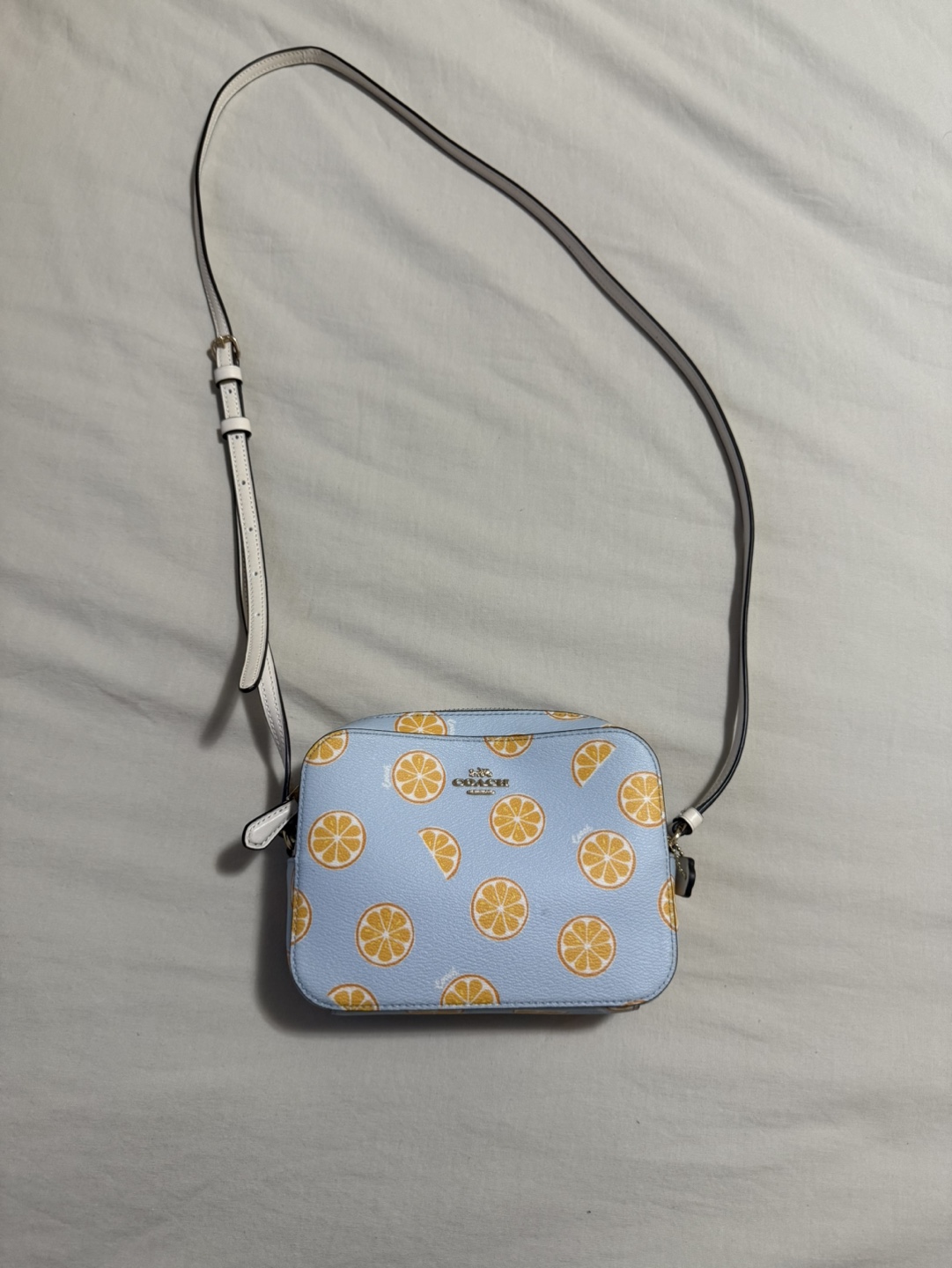 Coach orange Print Crossbody Bag