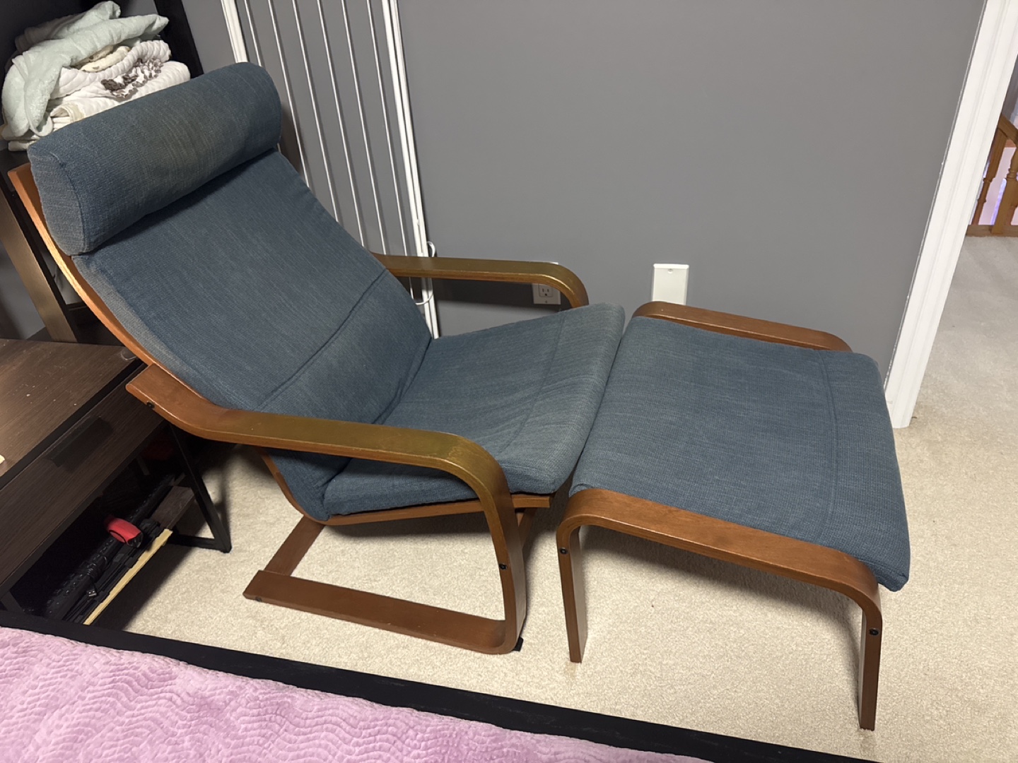 IKEA Poang Armchair + Footstool - photo 2