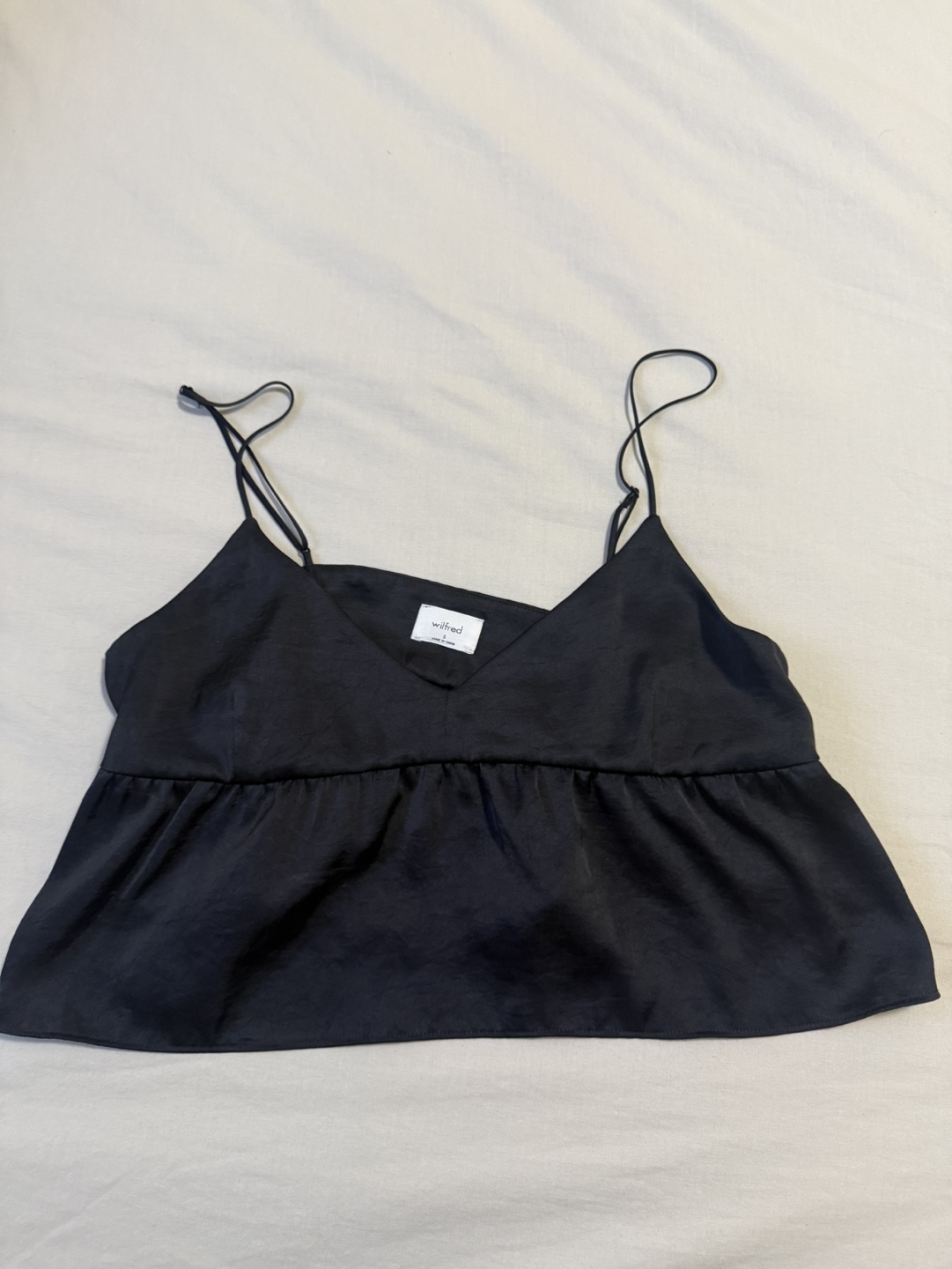 Aritzia Wilfred Black Cami Top