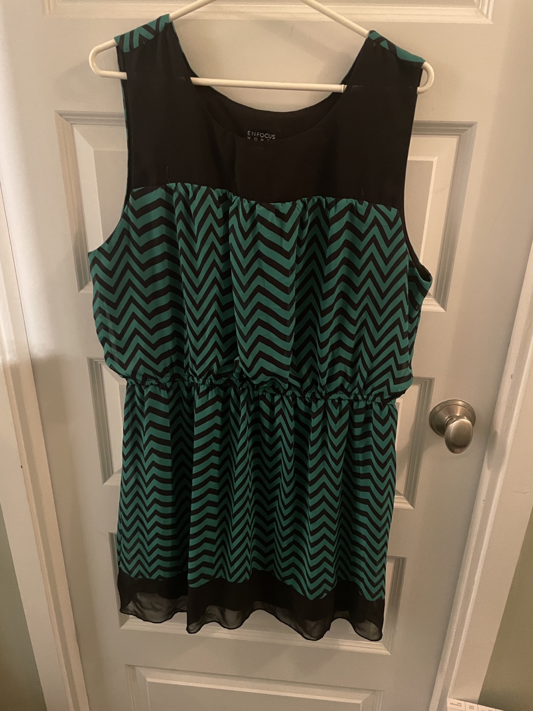 Enfocus Women's Size 20W Chevron Print Dress