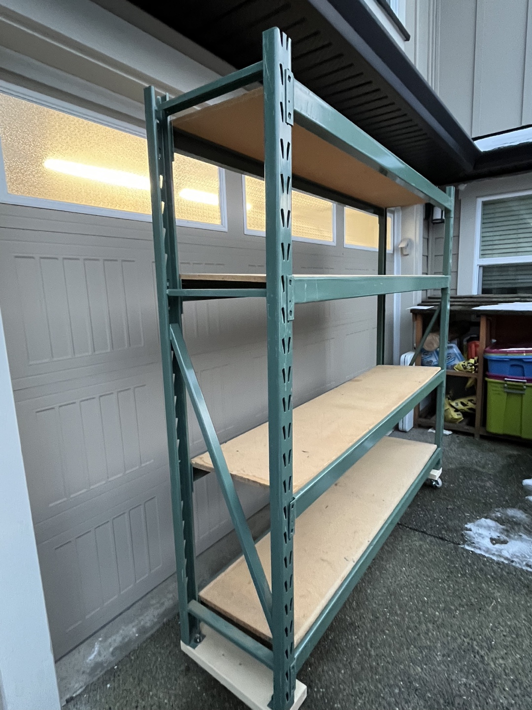 Heavy-duty 4-shelf metal shelving unit - photo 2
