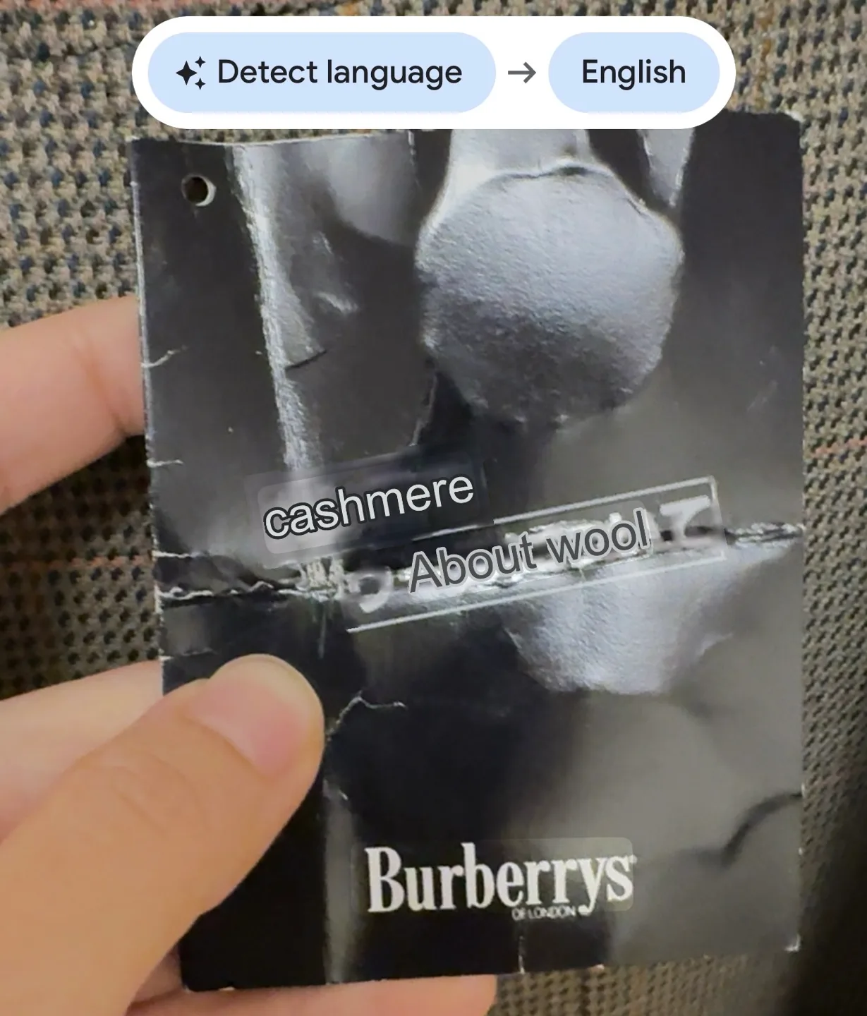 Vintage Burberrys’ Wool Cashmere Blend Blazer Jacket image indicator(3)