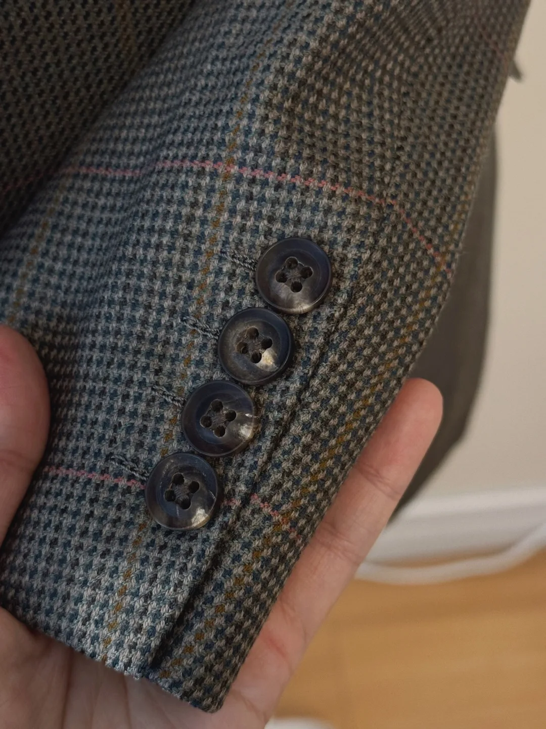 Vintage Burberrys’ Wool Cashmere Blend Blazer Jacket image indicator(7)