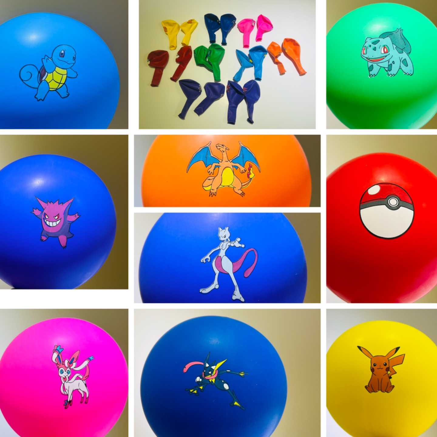 18 pcs Pokémon balloons