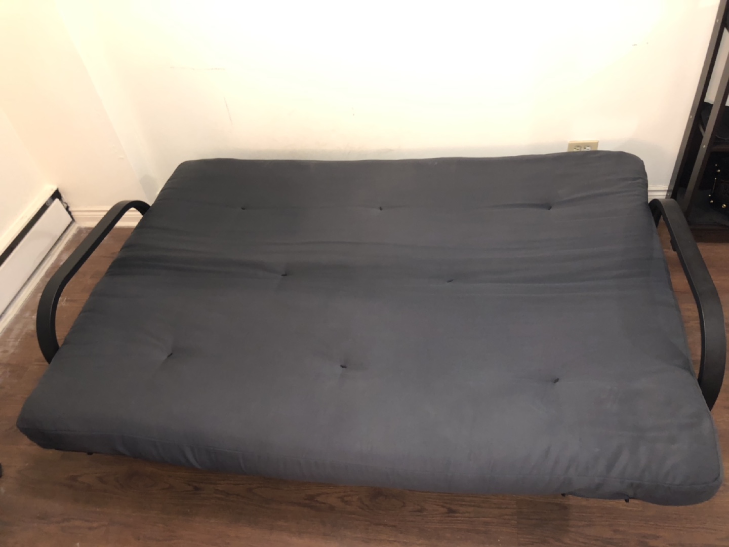 Futon Sofa Bed with Metal Frame - photo 2