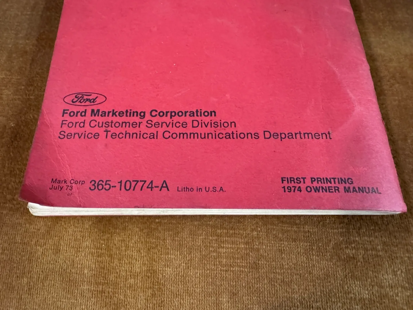 1974 Ford Bronco Owner's Manual image indicator(3)