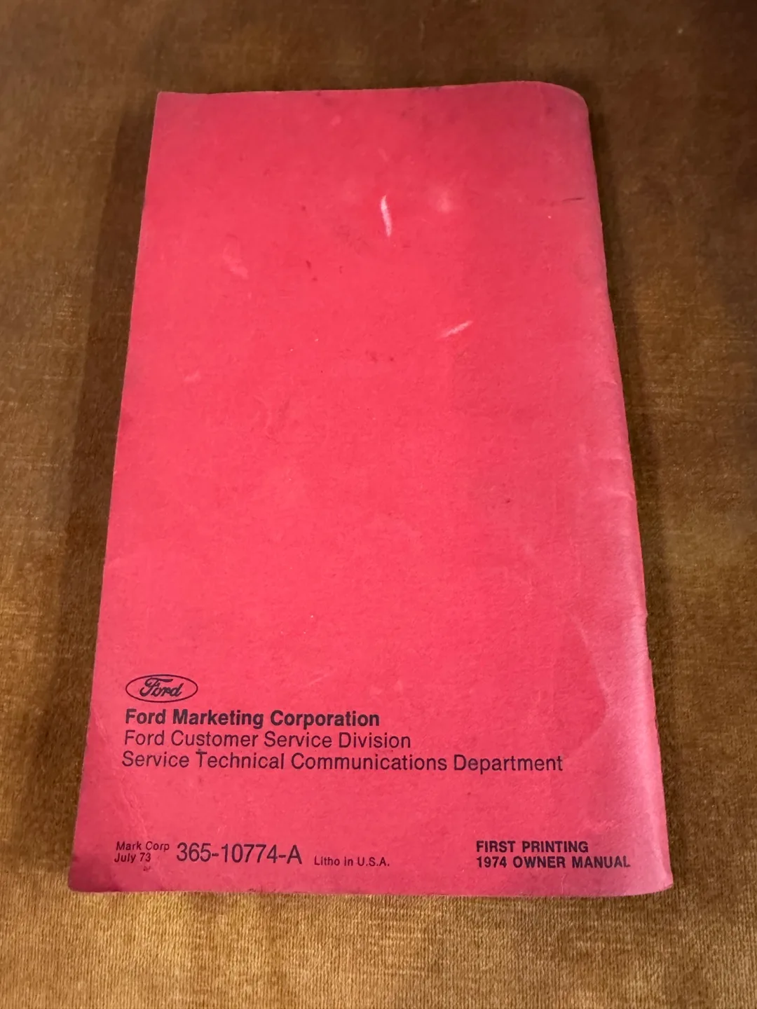 1974 Ford Bronco Owner's Manual image indicator(4)