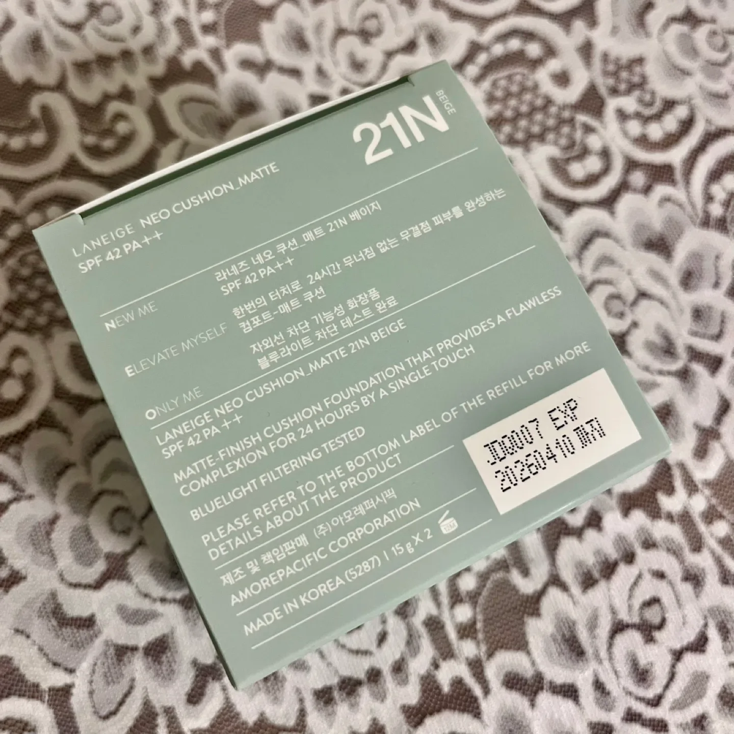 [New] LANEIGE Neo Cushion Matte Foundation SPF42 PA++ Shade 21N image indicator(2)