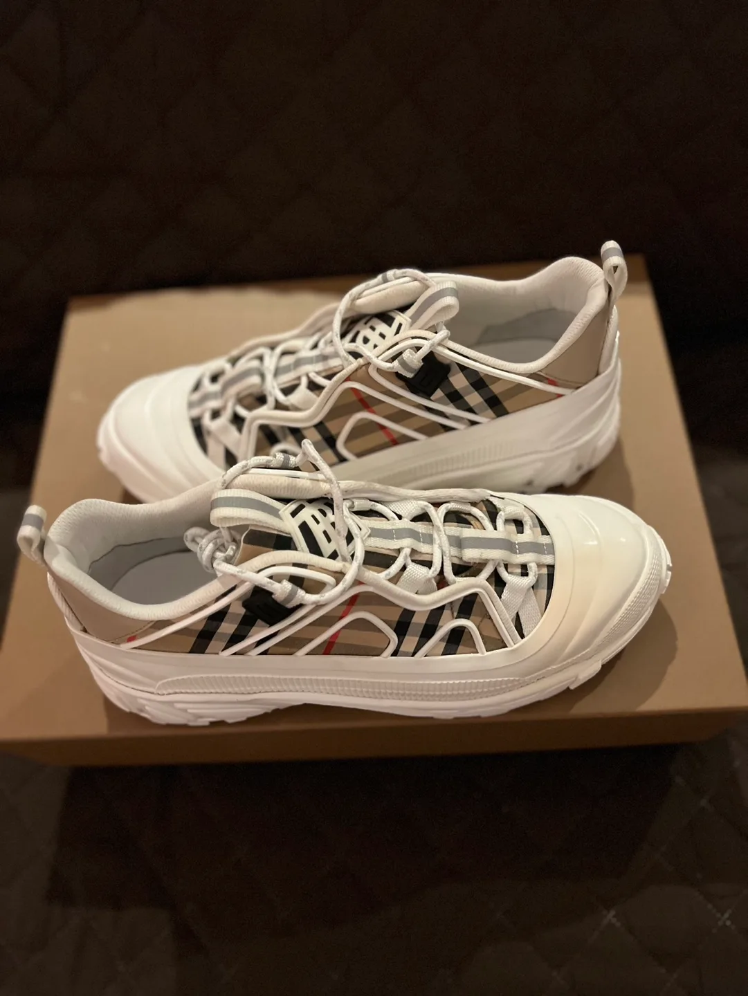 Burberry Check Print Men’s Sneakers(Size 43)EUR image indicator(5)