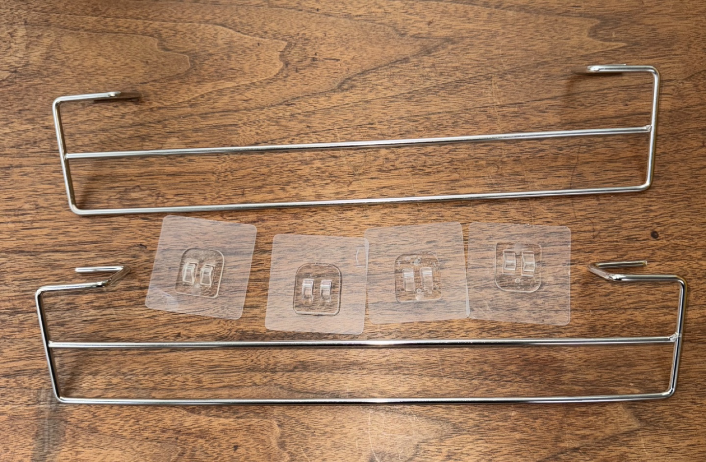 Two-pack of Metal Wall-Mounted Towel Racks
