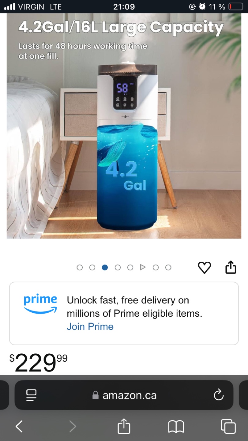 4.2 Gal Ultrasonic Cool Mist Humidifier - photo 2