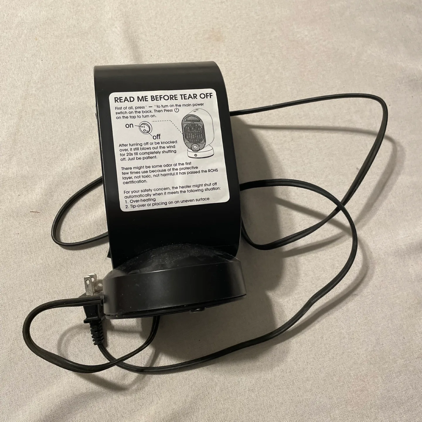 Compact Personal Electric Heater image indicator(4)