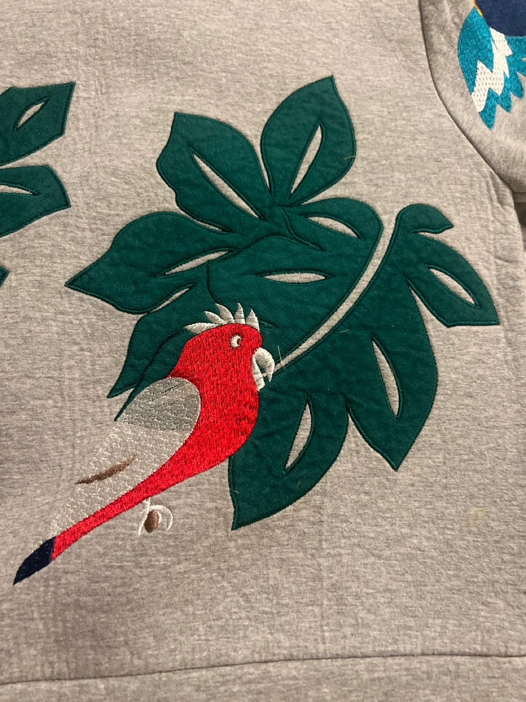 🏈J.Brown Grey Parrot Sweatshirt image indicator(8)