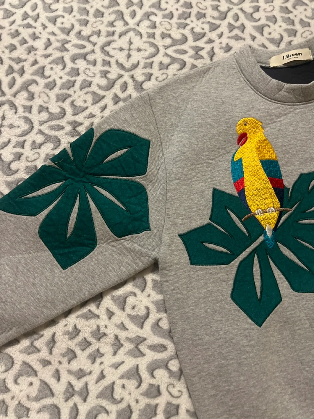 🏈J.Brown Grey Parrot Sweatshirt image indicator(10)