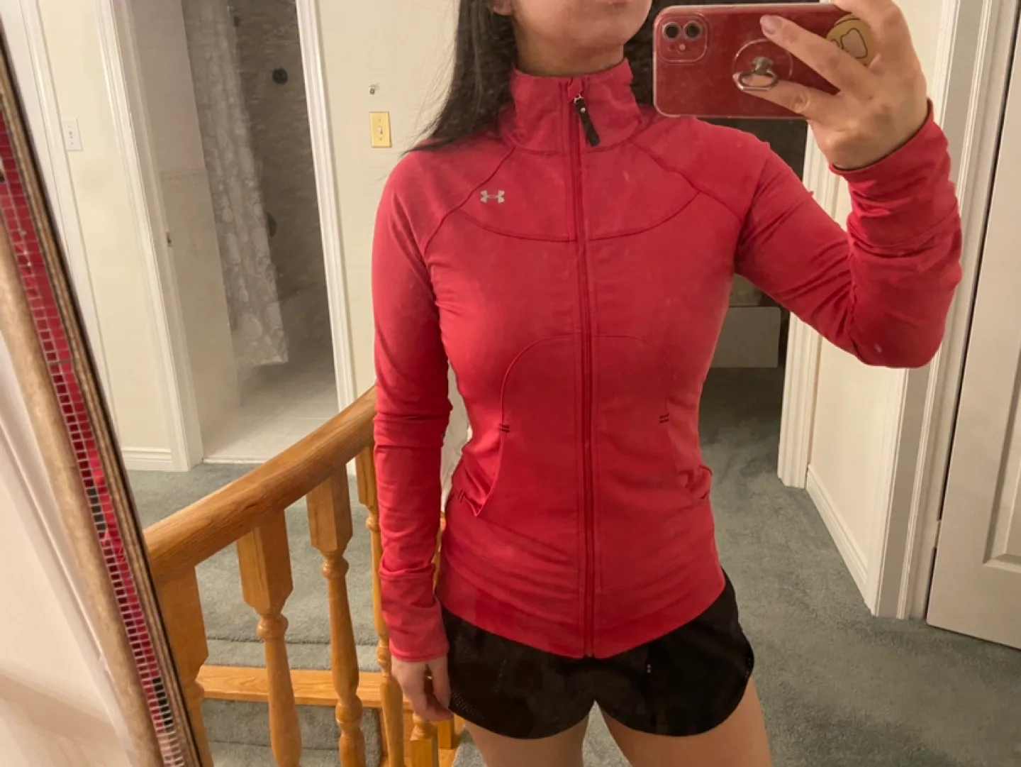 Under Armour Women's Pink Zip-Up Jacket 🏈 image indicator(2)