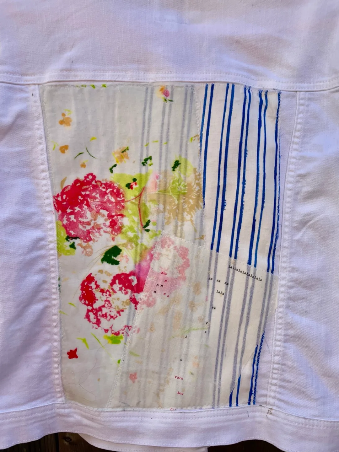 Upcycled Kensie White Denim Jean Jacket image indicator(4)