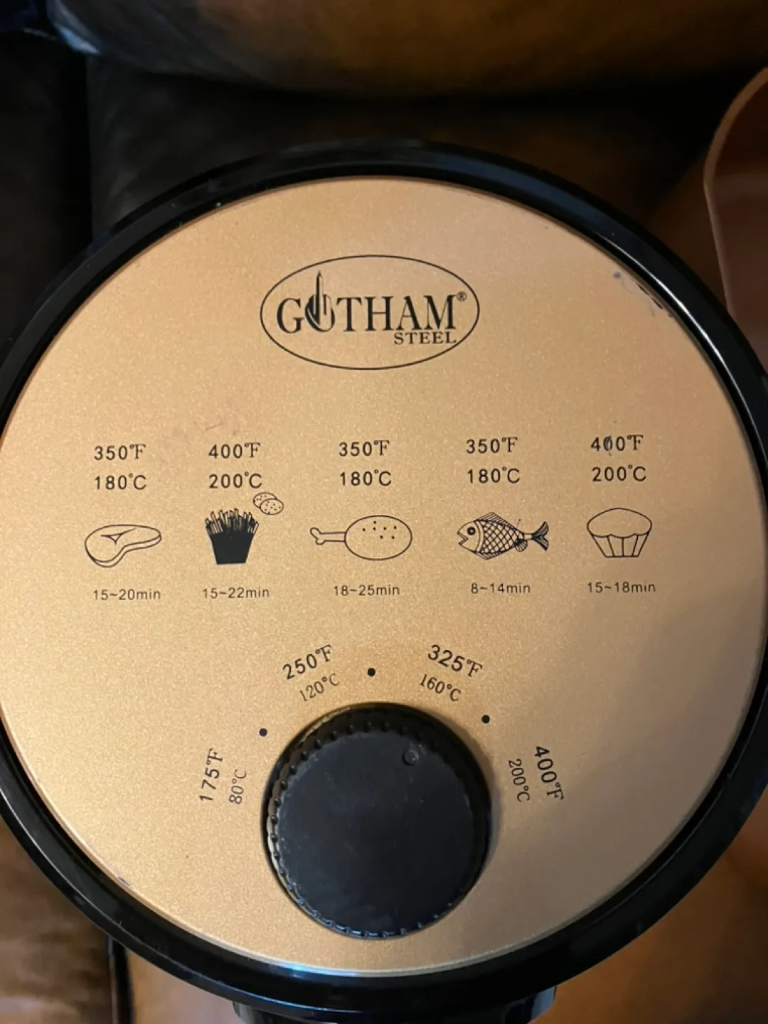 Gotham Steel 4 Qt Air Fryer with Nonstick Copper Coating image indicator(2)