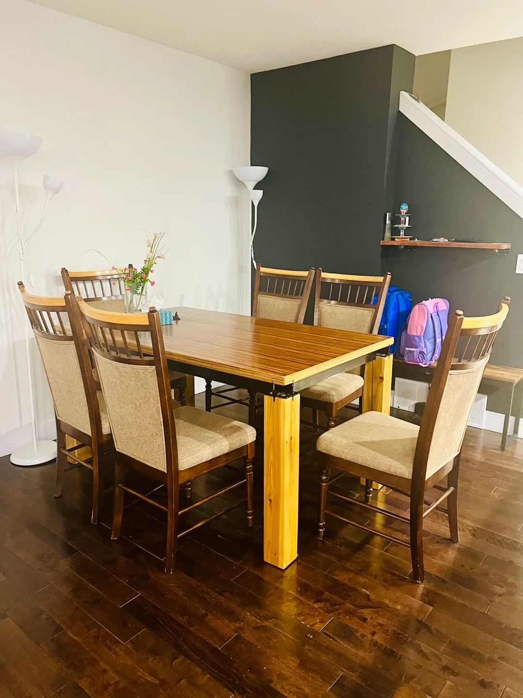 6 Dining Chairs & Table Set image indicator(2)