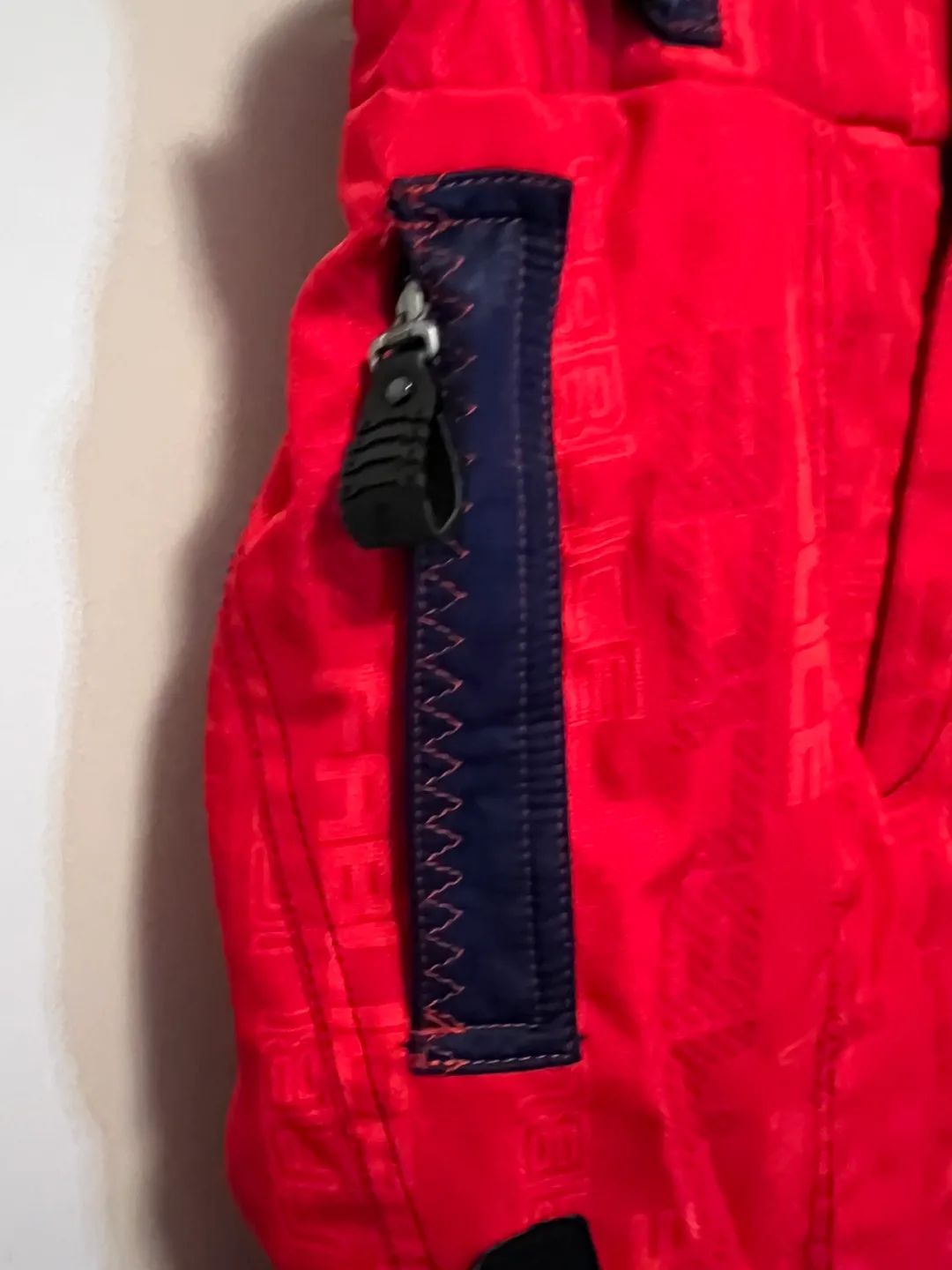 Vintage Red Snow Pants with Suspenders image indicator(2)