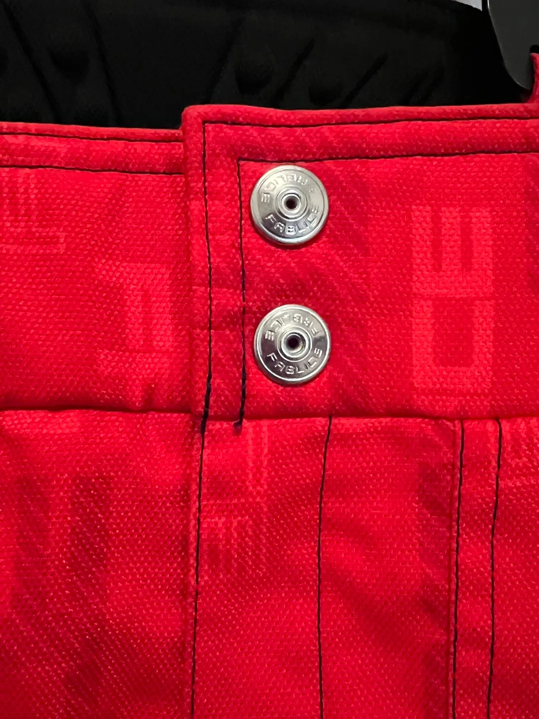 Vintage Red Snow Pants with Suspenders image indicator(3)