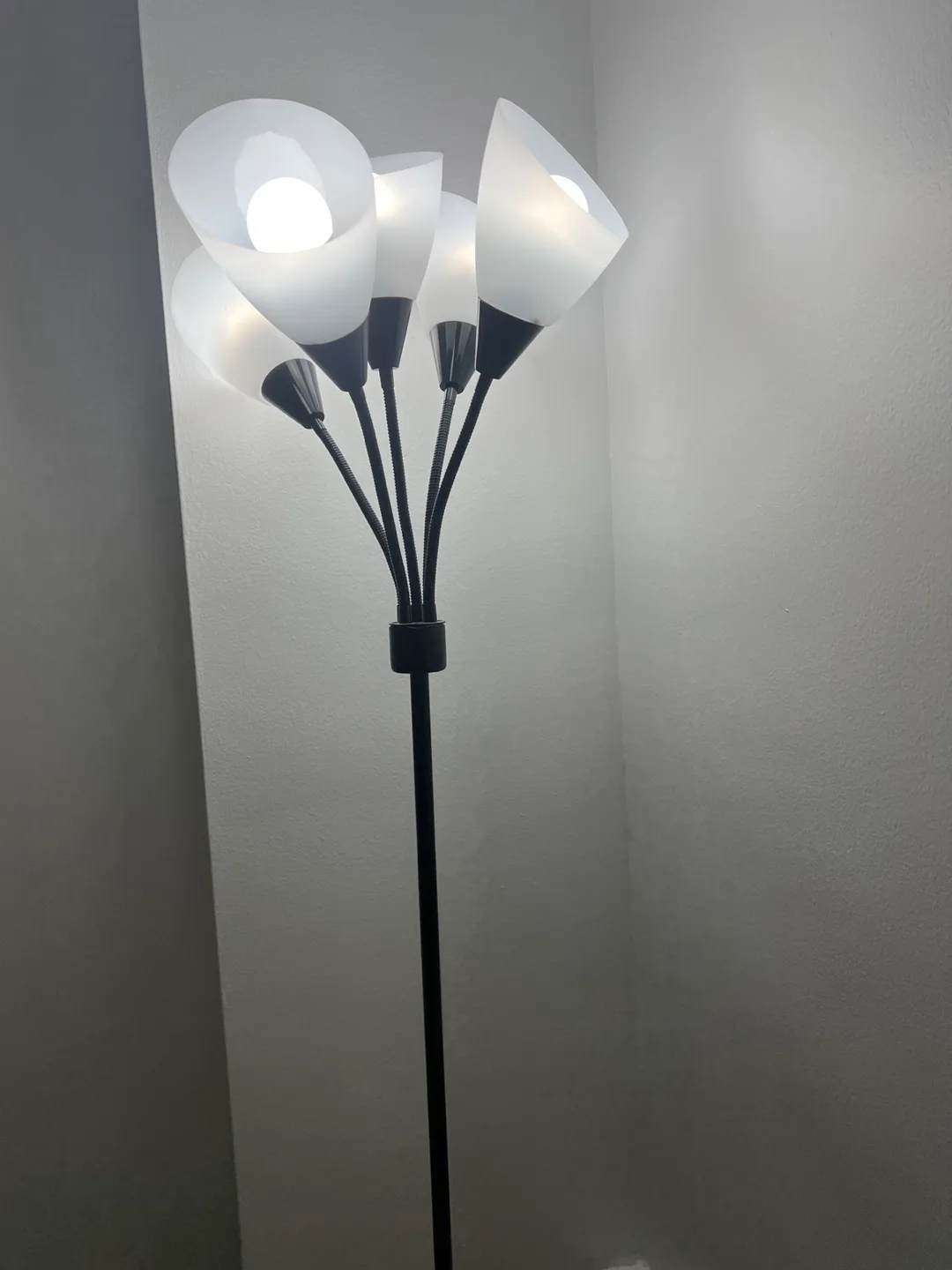 Five-Light Floor black metal base Lamp thumbnail