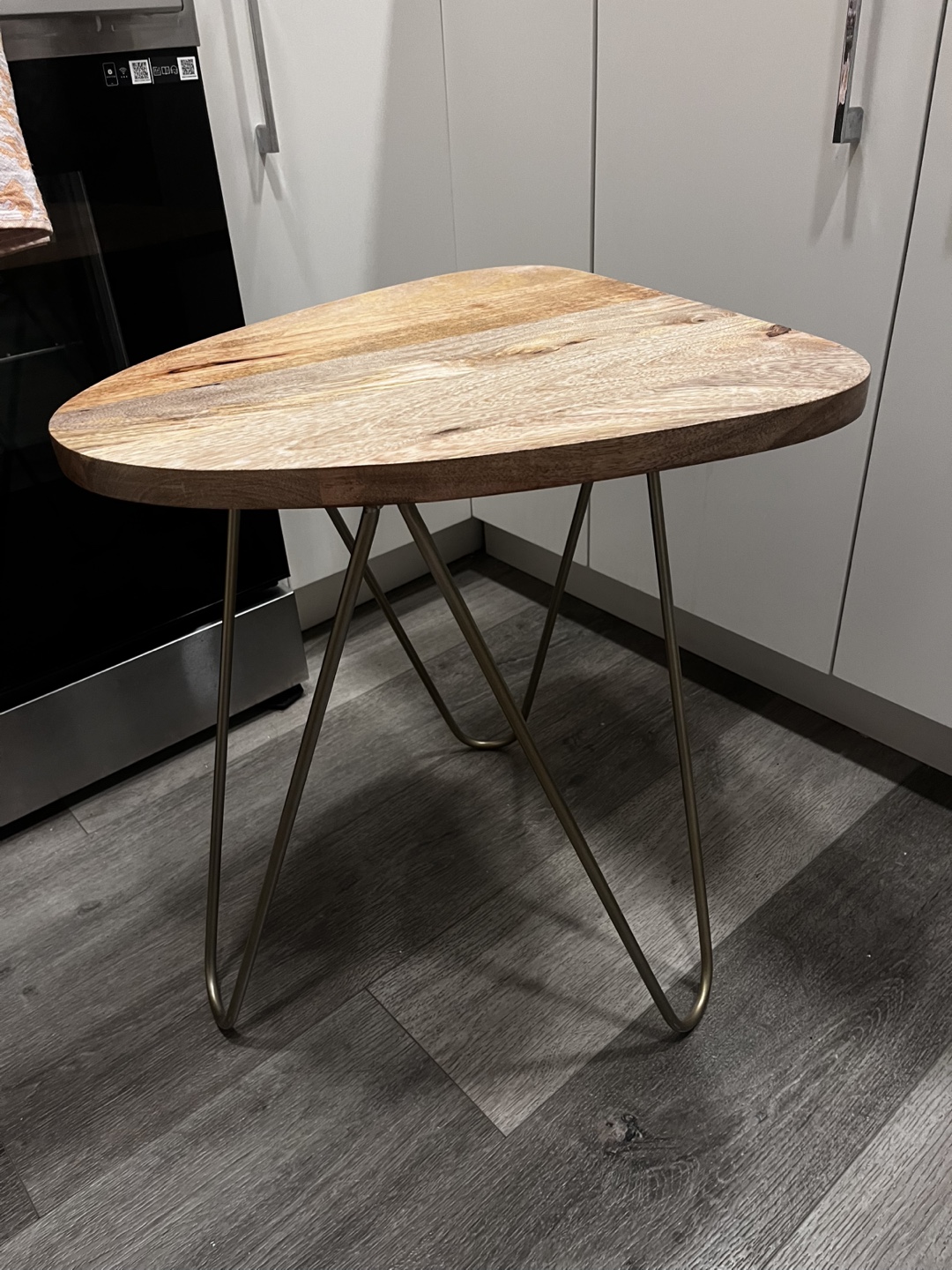 Wooden Side Table with Metal Legs - photo 5