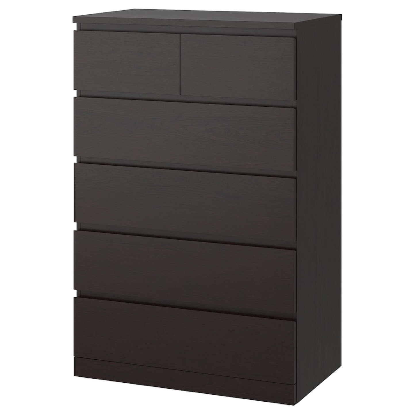 Dark Brown 6-Drawer Chest