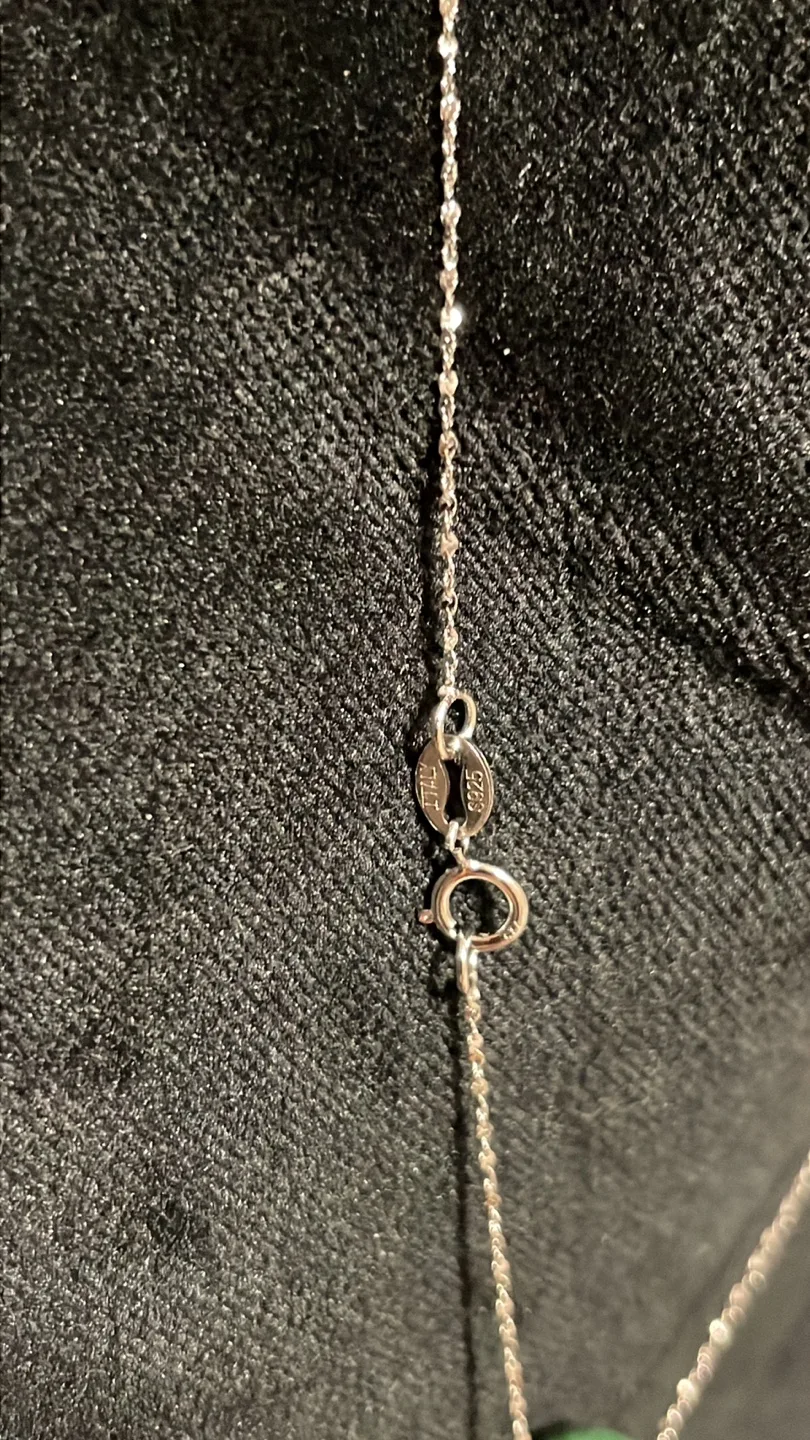 Jade Bead Sterling Silver Necklace image indicator(6)