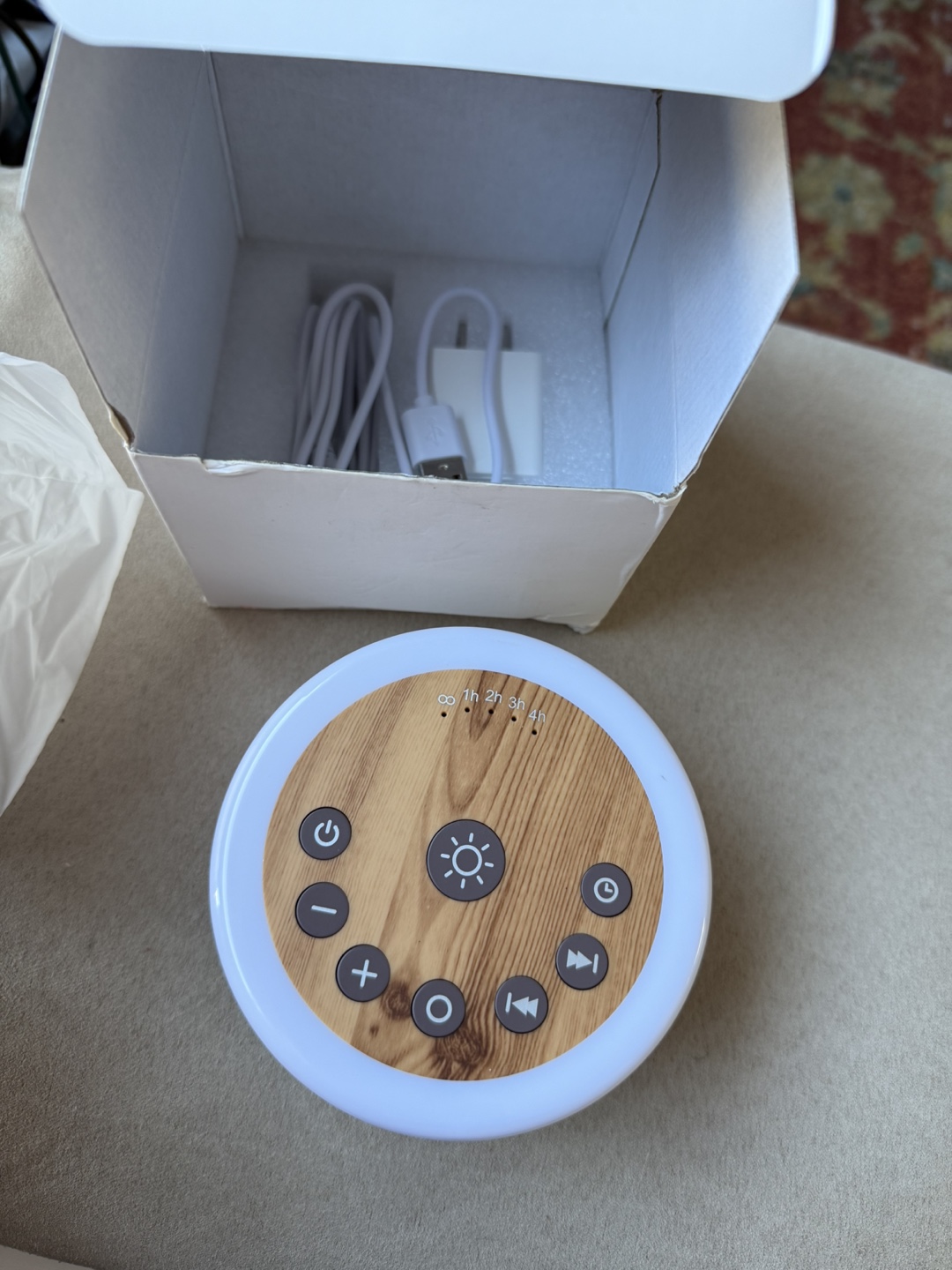 ColourNoise White Noise Machine - R-Wood Grain