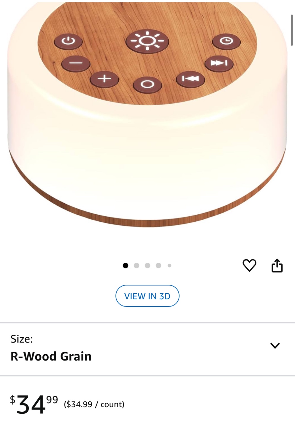 ColourNoise White Noise Machine - R-Wood Grain - photo 4