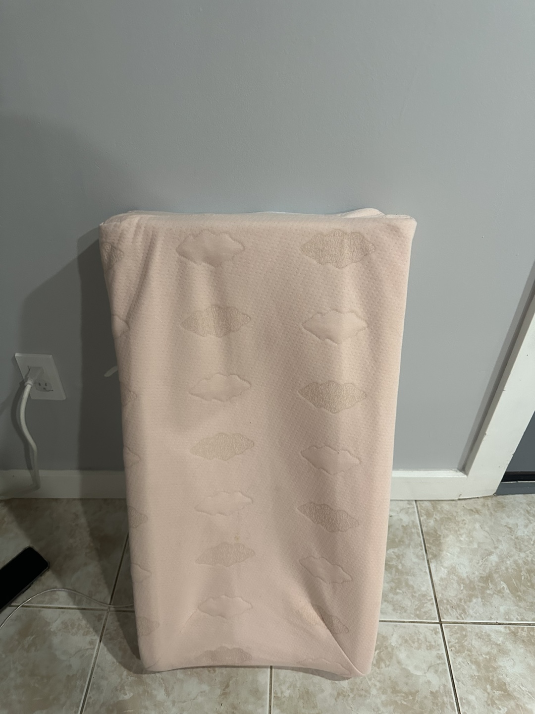 Pink Cloud Changing Pad Cover