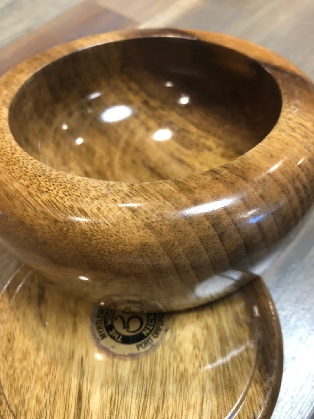 Vintage Myrtlewood Trinket Box image indicator(4)