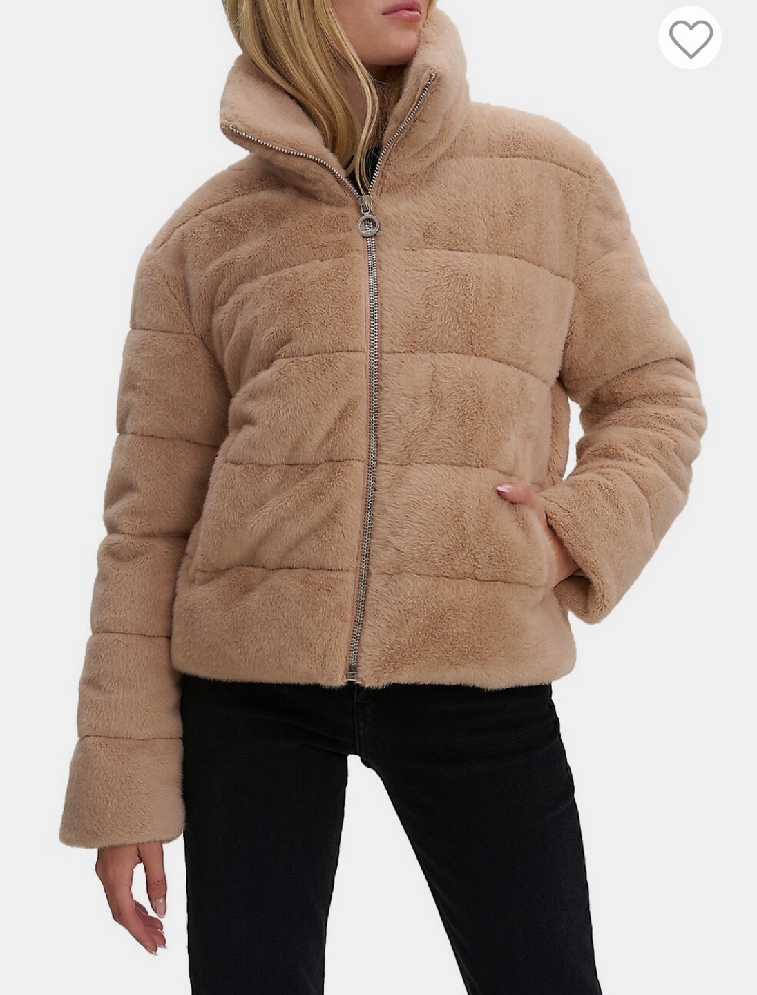 Lightweight Faux Fur Puffer Jacket - Canadian Designer Noize - photo 2