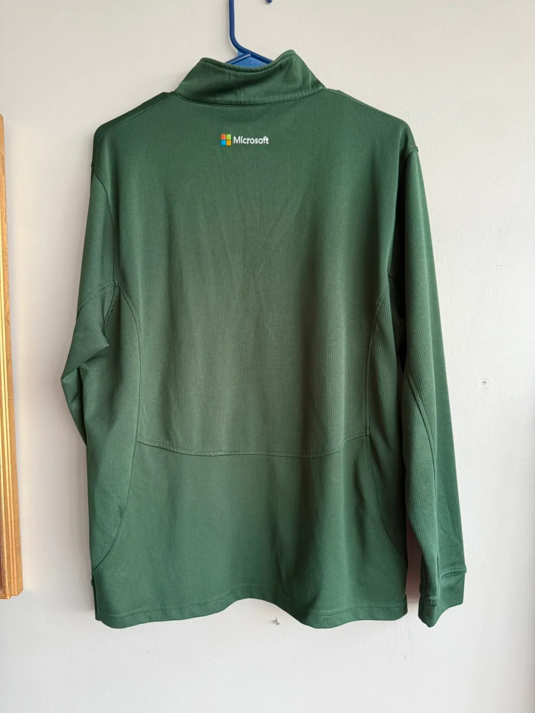 Microsoft Branded Green Quarter-Zip Pullover🏈 image indicator(3)