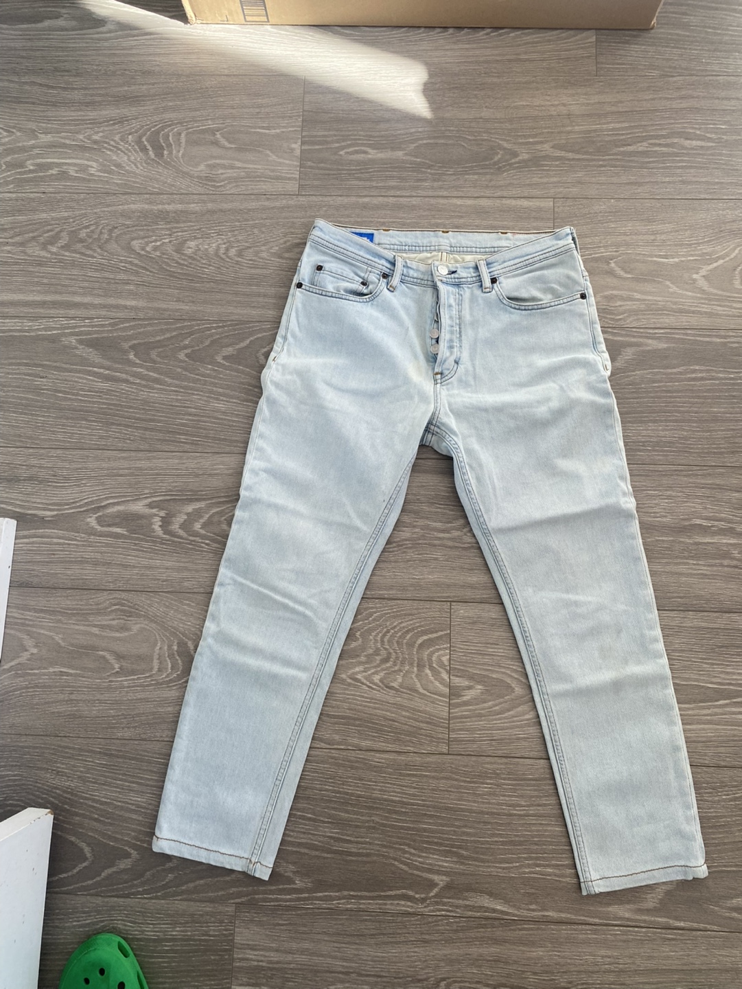 Acne Studios Blå Konst River LT Blue Jeans