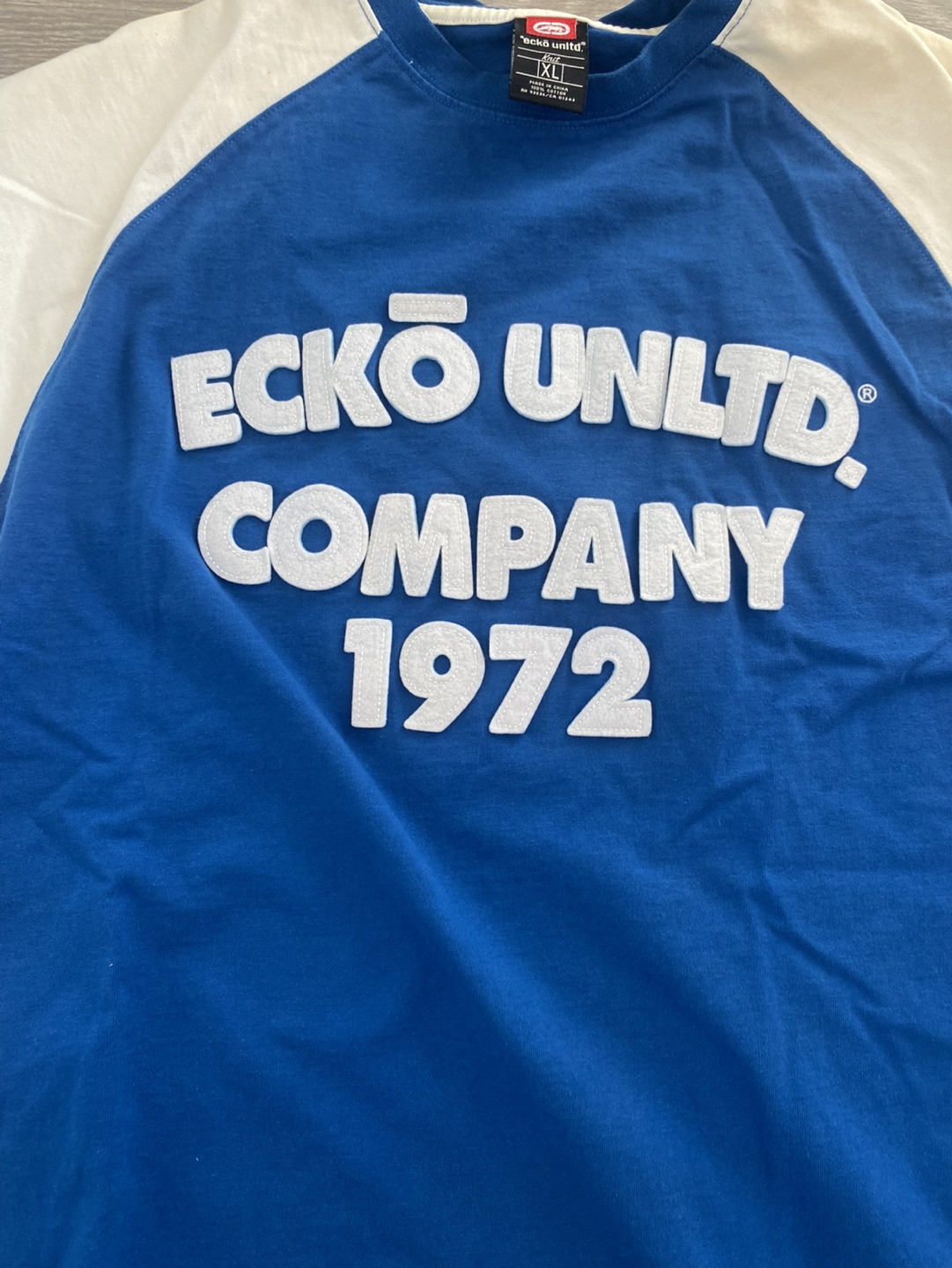Eckō Unltd. Men's XL Blue Baseball T-Shirt - photo 2