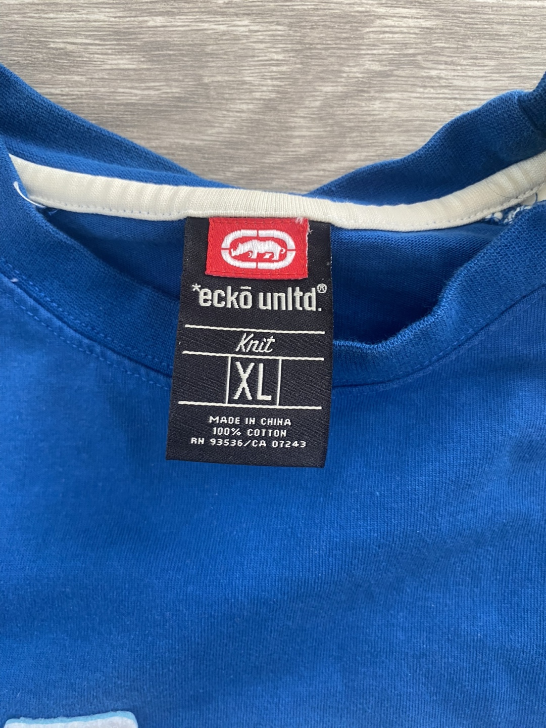 Eckō Unltd. Men's XL Blue Baseball T-Shirt - photo 3