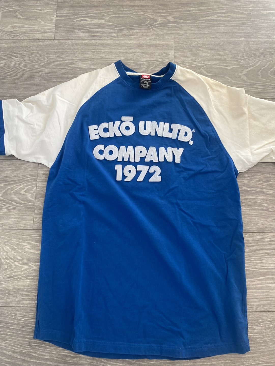 Eckō Unltd. Men's XL Blue Baseball T-Shirt