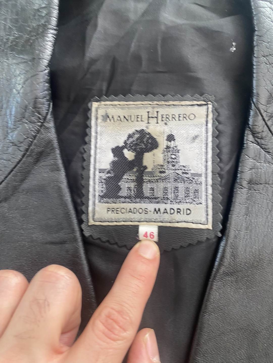 Manuel Herrero Leather Blazer Jacket Size 46 - photo 3
