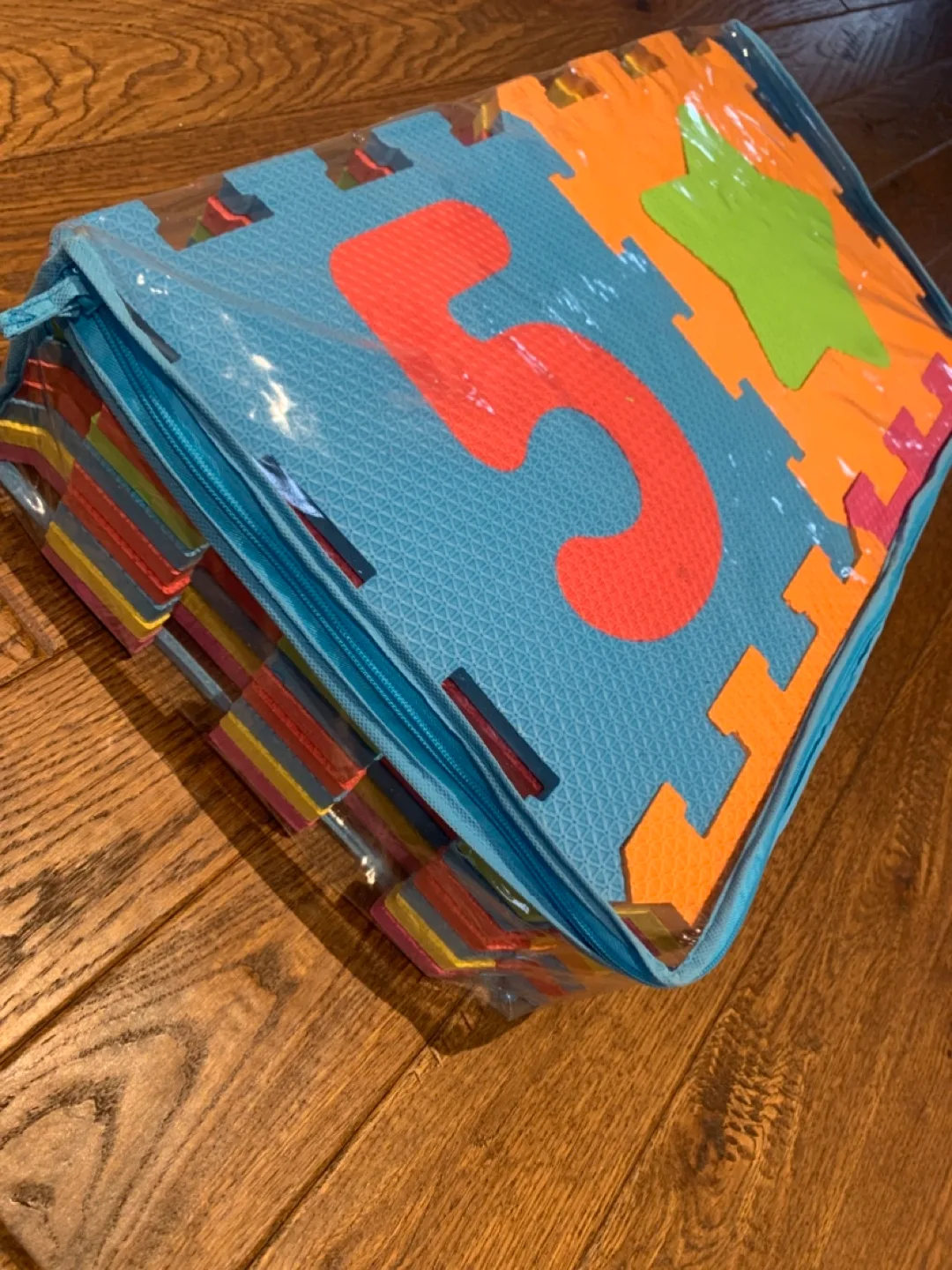 Baby Play Mat - Foam Puzzle Tiles with Numbers, Letters & Shapes image indicator(4)