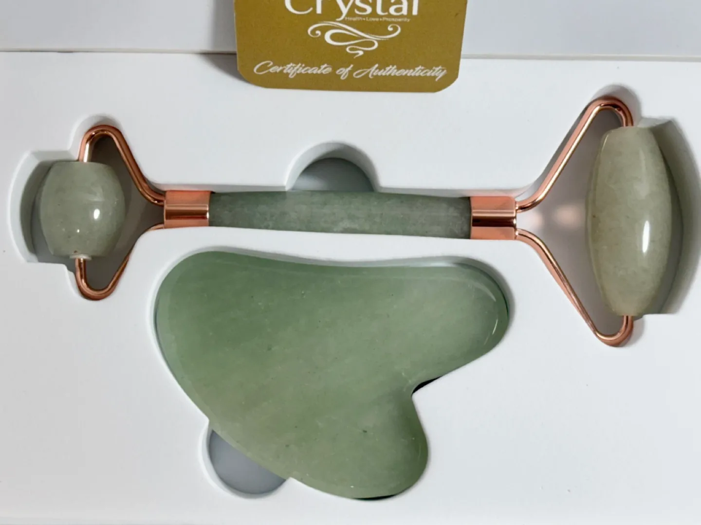 Salt & Crystal Jade Face Roller & Gua Sha Set image indicator(2)