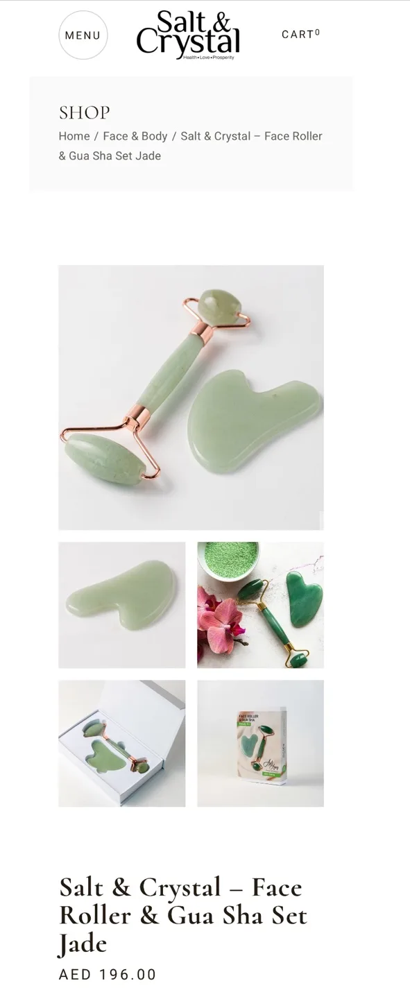 Salt & Crystal Jade Face Roller & Gua Sha Set image indicator(4)