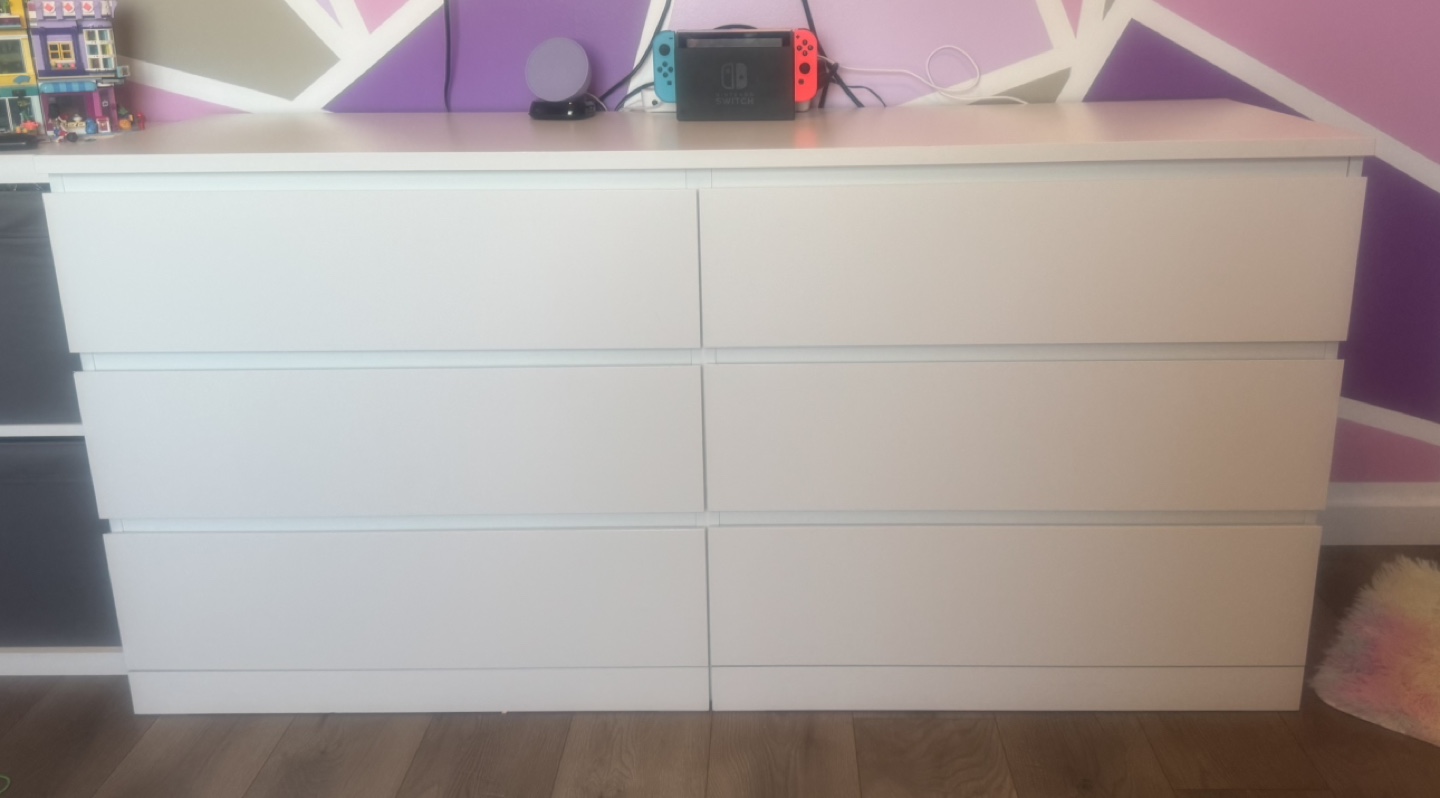 White ikea dresser