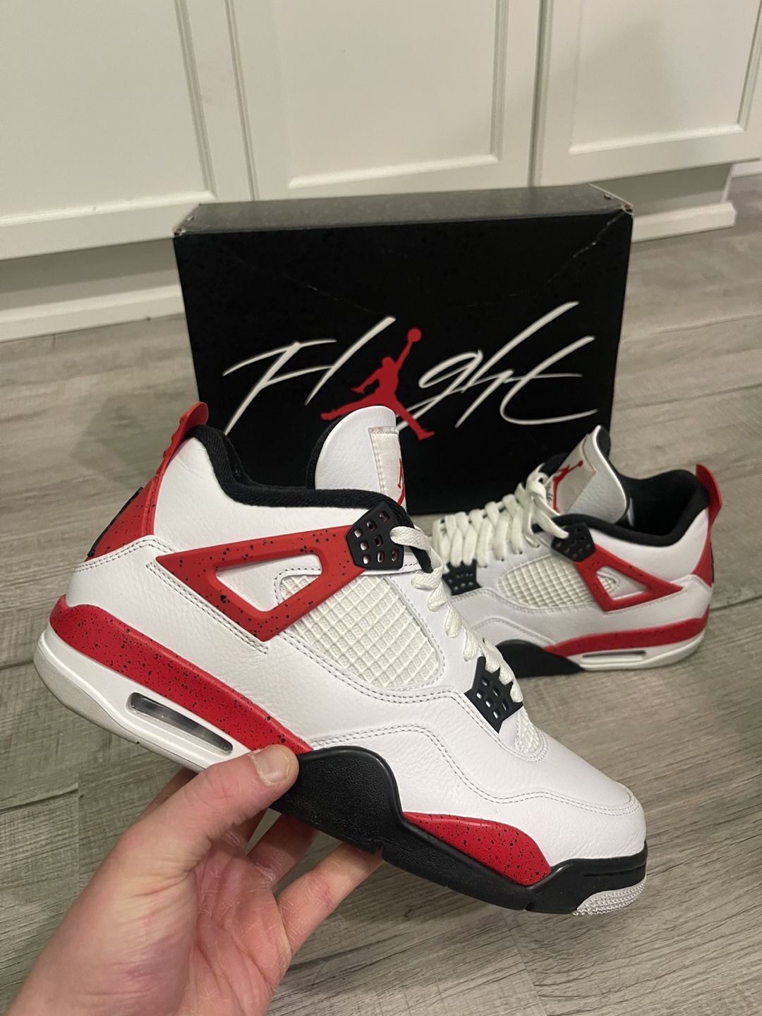 Air Jordan 4 Retro red cement - photo 2