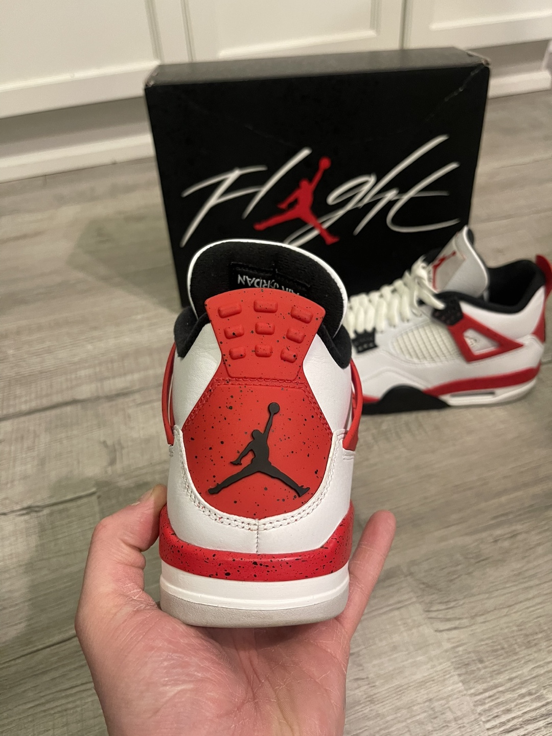Air Jordan 4 Retro red cement - photo 3