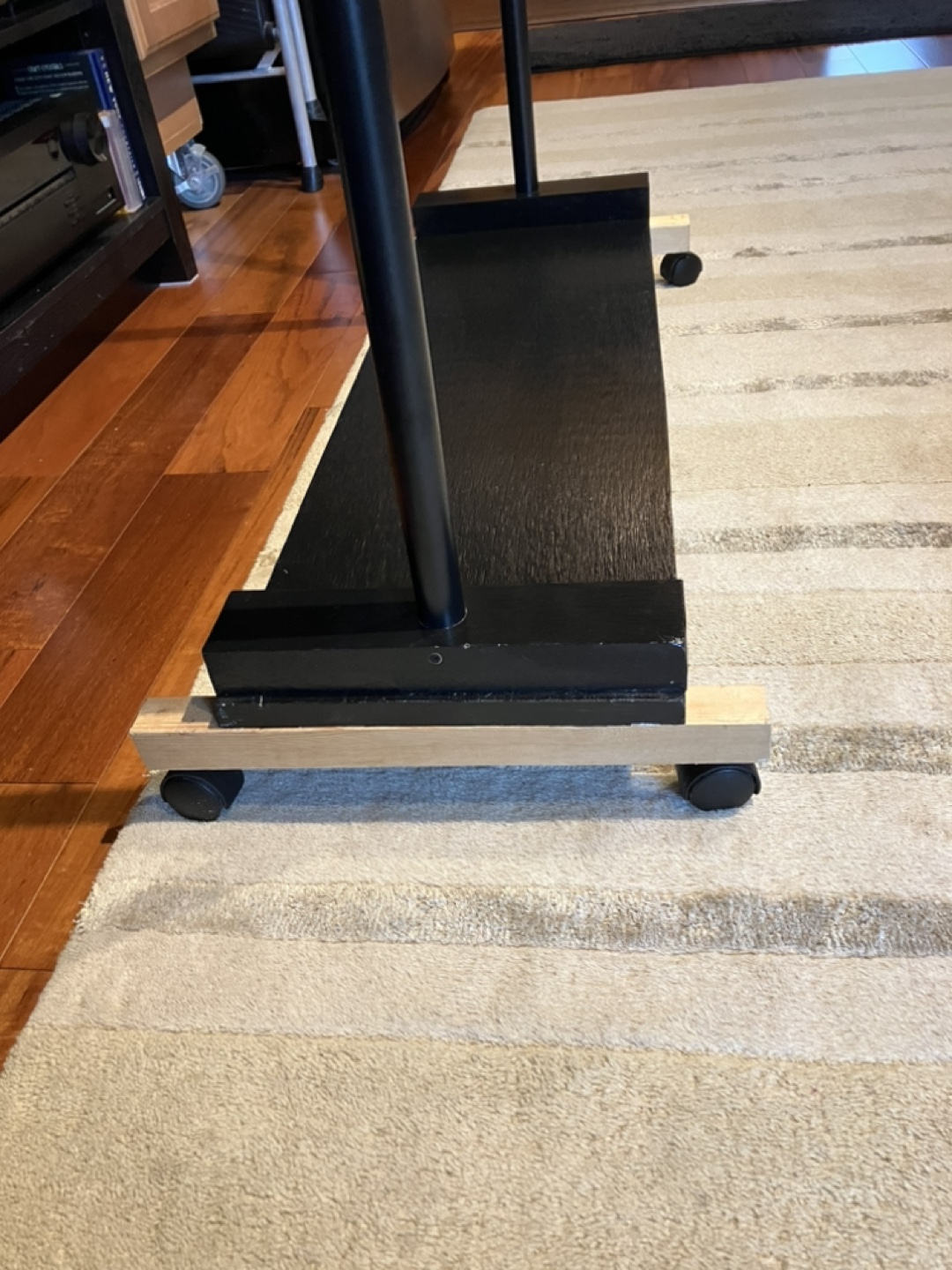 Black Rolling Garment Rack with Shelf - photo 3