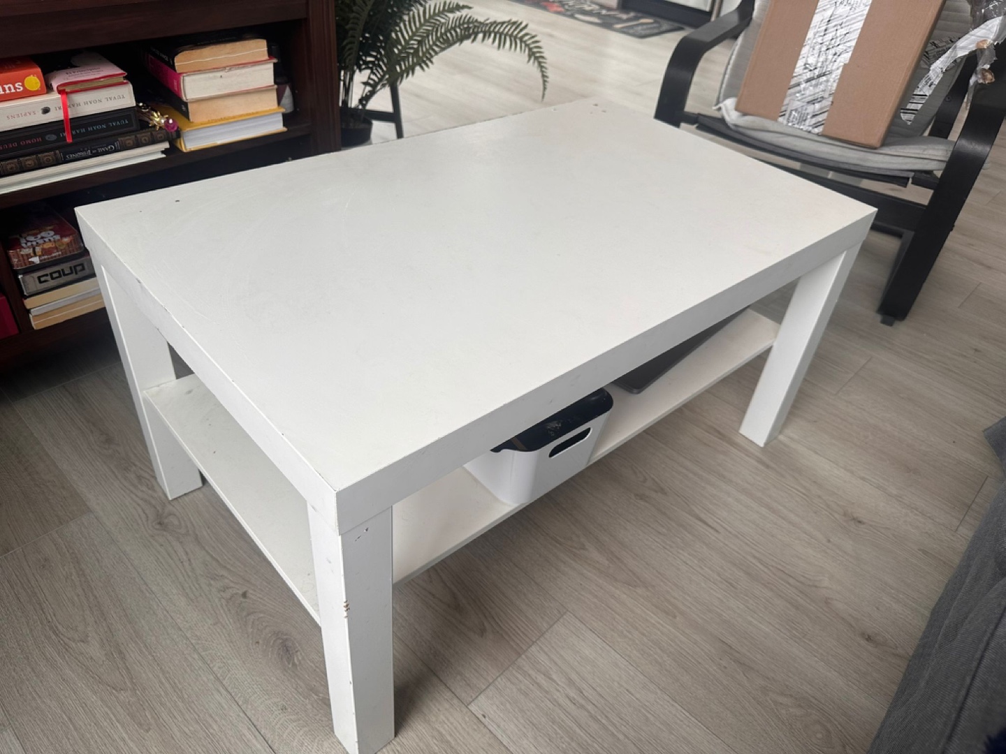 White coffee table